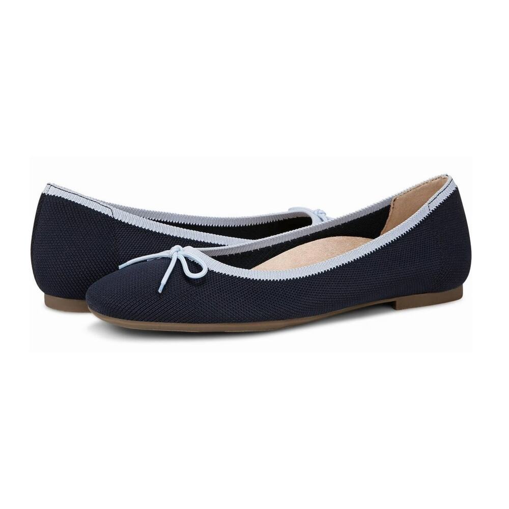 Vionic Klara Knit Skimmers Classic Navy Blue Ballet Flats women’s size 9.5